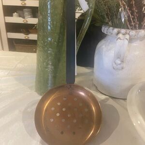 Copper ladle / Strainer French Country Cottage